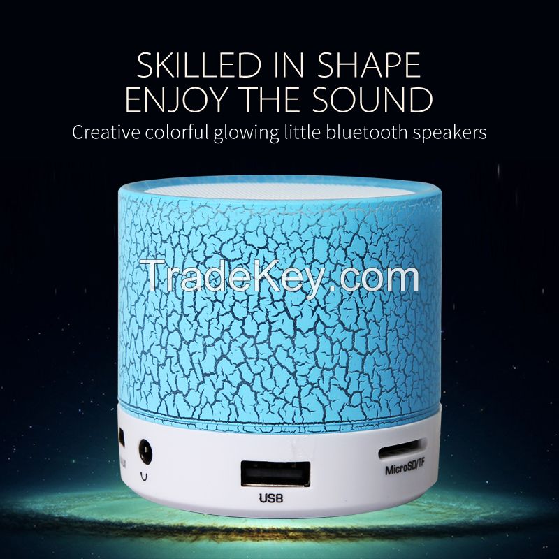 Mini Wireless Portable Bluetooth A9 Speaker with Hands-free Calls LED Crack Subwoofer