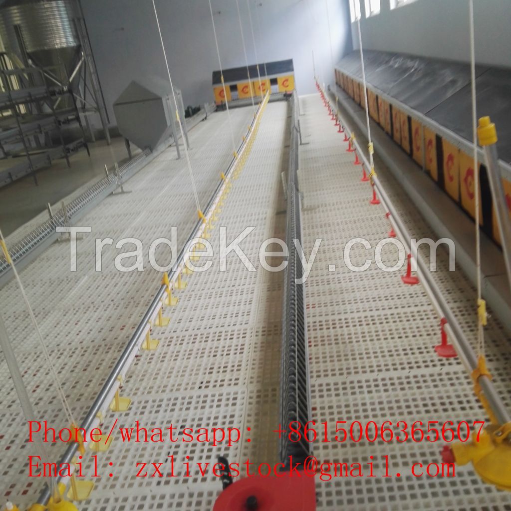 Automatic chain feeding system for chicken farming