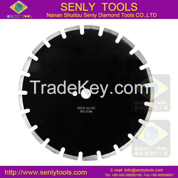 Diamond blade for asphalt cutting high frequency welded