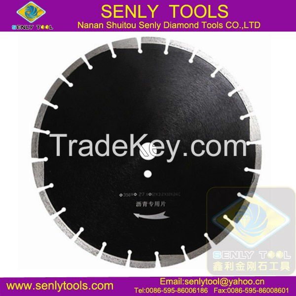 Diamond blade for asphalt cutting high frequency welded