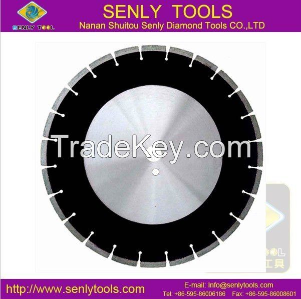 Diamond blade for asphalt cutting high frequency welded