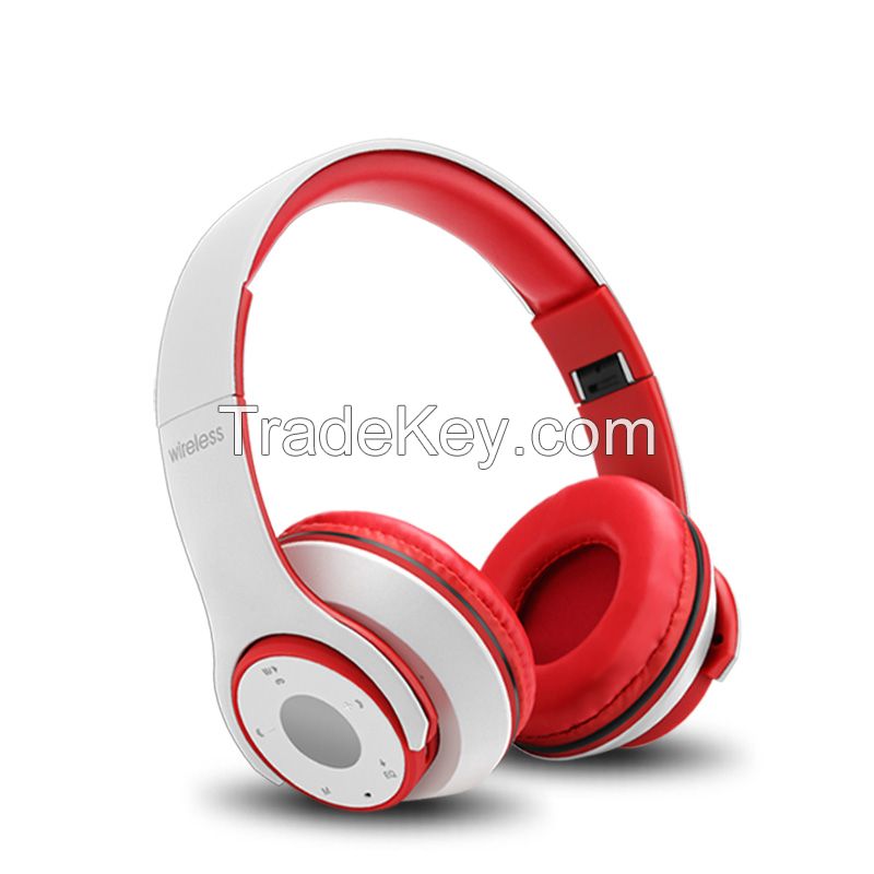 Over Ear Rechargeable Wireless Bluetooth Foldable Headphones with Mic