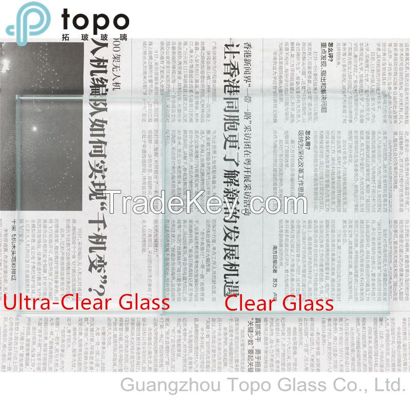 3mm-19mm Crystal Prince Glass / Ultra Clear Float Glass