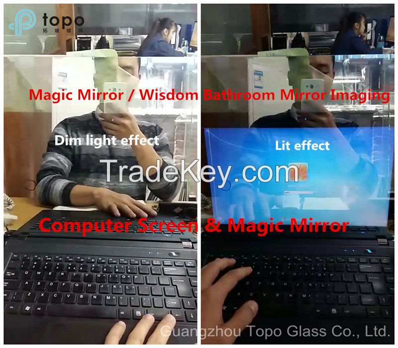 2017 Wisdom Switchable Glass Magic Mirror Glass