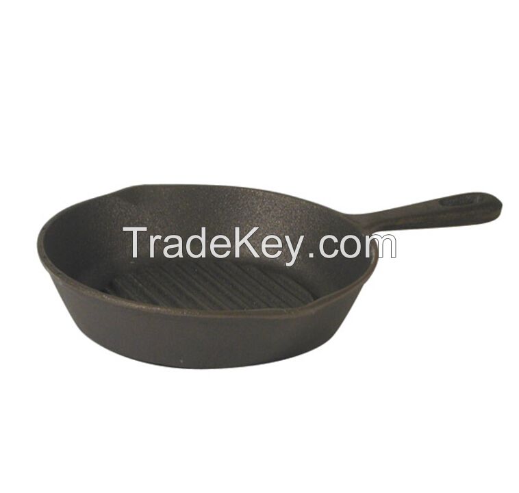 cast iron ribbed skillet 