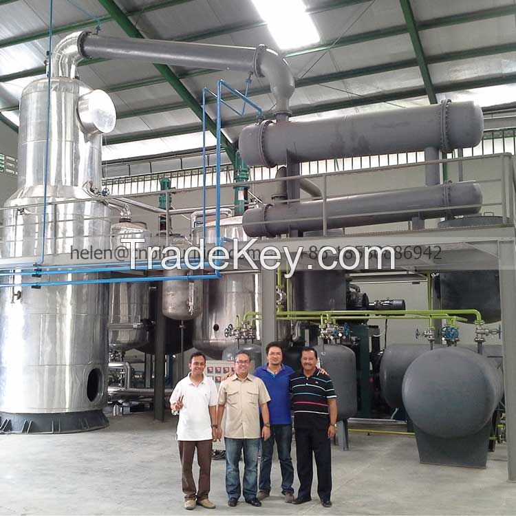 Eco-friendly waste lube oil recycling equipment to base oil