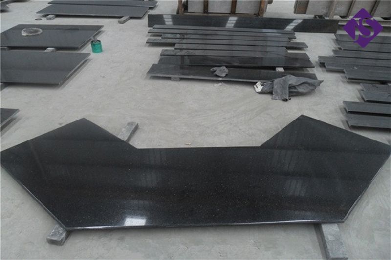 Popular Absolute Black Granite Slab & Tiles for Kitchen bathroom Countertop