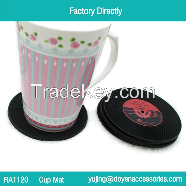 Doyen Rubber Coaster, Mori Beverage Coasters Place Mat Glass Cup Holder Table Decoration for Drink