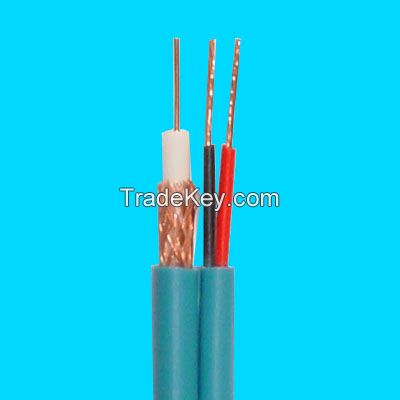 Low attenuation customized OEM RG6 RG59 coaxial cable with 90% braiding coverage