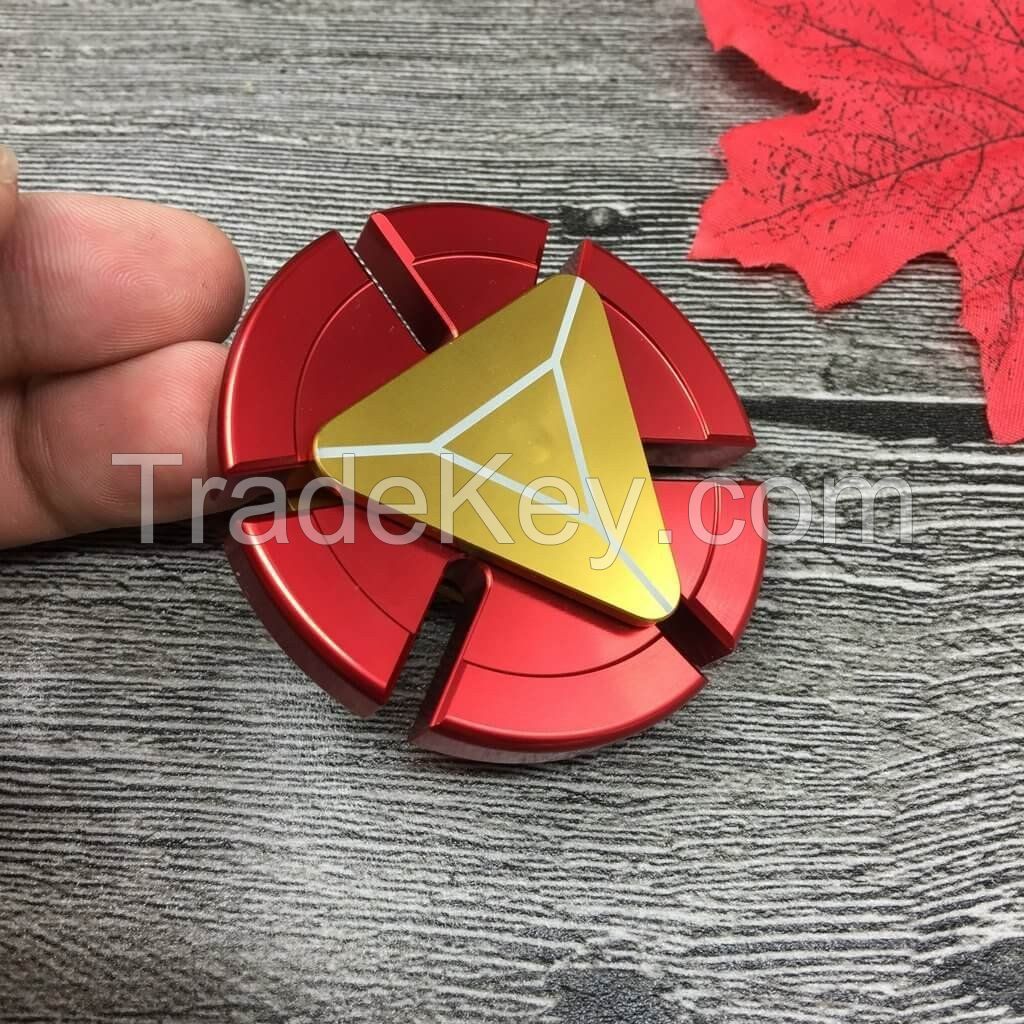 Super Hero Iron Man Metal Zinc Alloy High Speed Spinner for Stress Anxiety Focus ADHD, Red (FS-005-RD) 