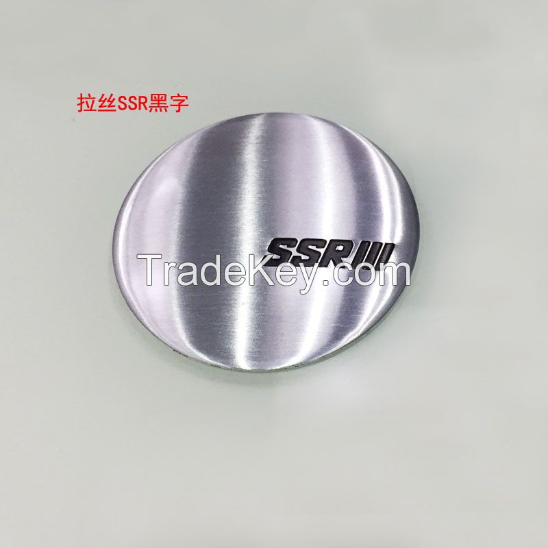  56mm SSR Aluminium Car Wheel Hub Center Caps Emblem Sticker