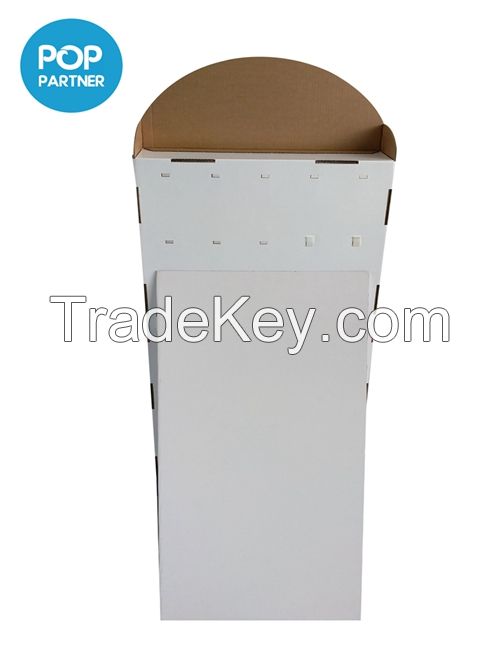 Plastic hooks Cardboard Floor Stand