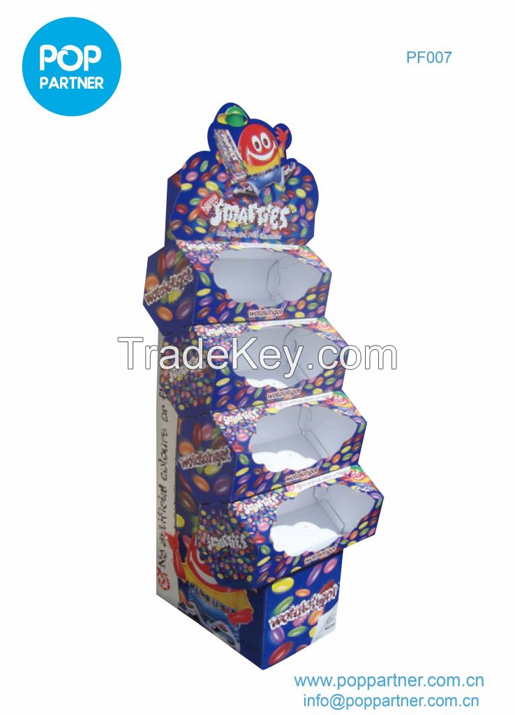 Rainbow Candy Cardboard Floor Display