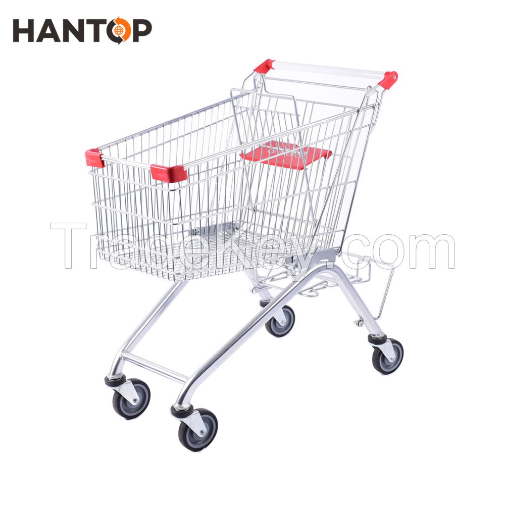Trade assurance metal supermarket shopping trolley HAN-E125B 221