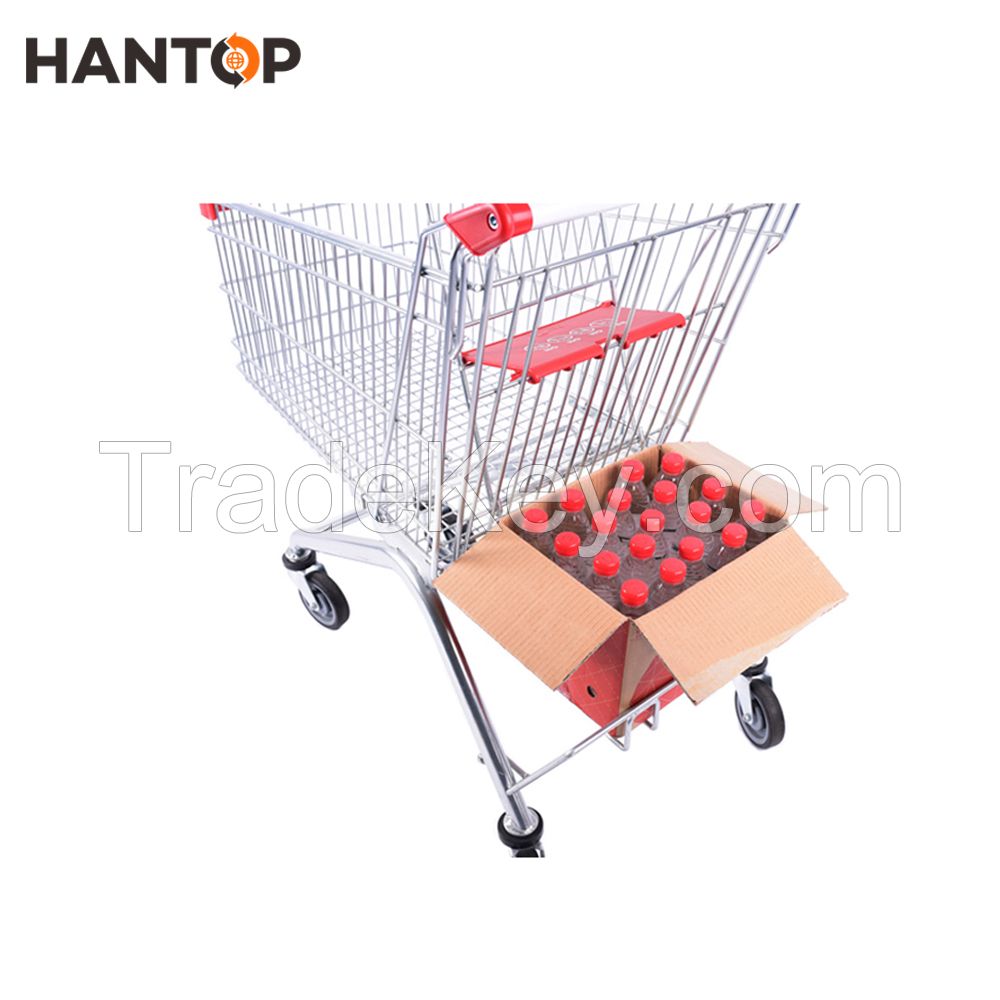Trade assurance metal supermarket shopping trolley HAN-E125B 221