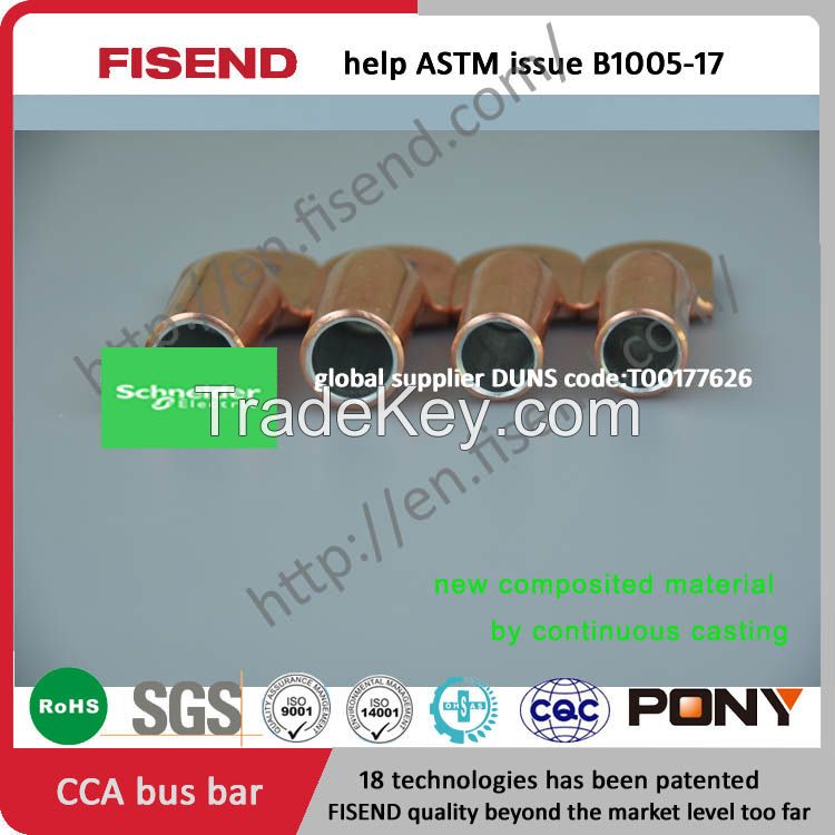 copper clad aluminum bar as ASTM B1005 copper 