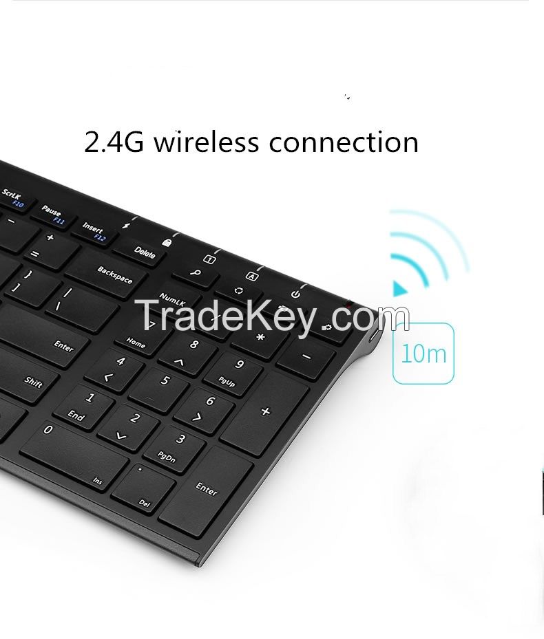 Universal 2.4G wireless rechargeble keyboard