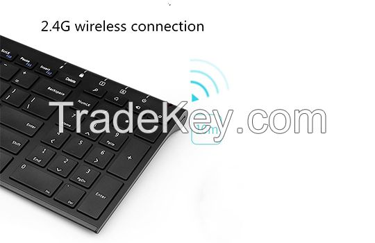 Universal 2.4G wireless rechargeble keyboard