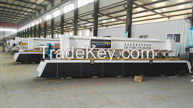 CNC CD2068 Stone Line-Shape Automatic Continuous Finishing Processing with Shaping & Polishing Machine