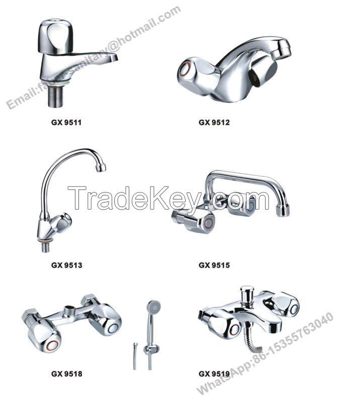 Hot Sale Cheaper Brass Faucet, Basin Faucet Tap, Hot and Cold Water Mixer Tap