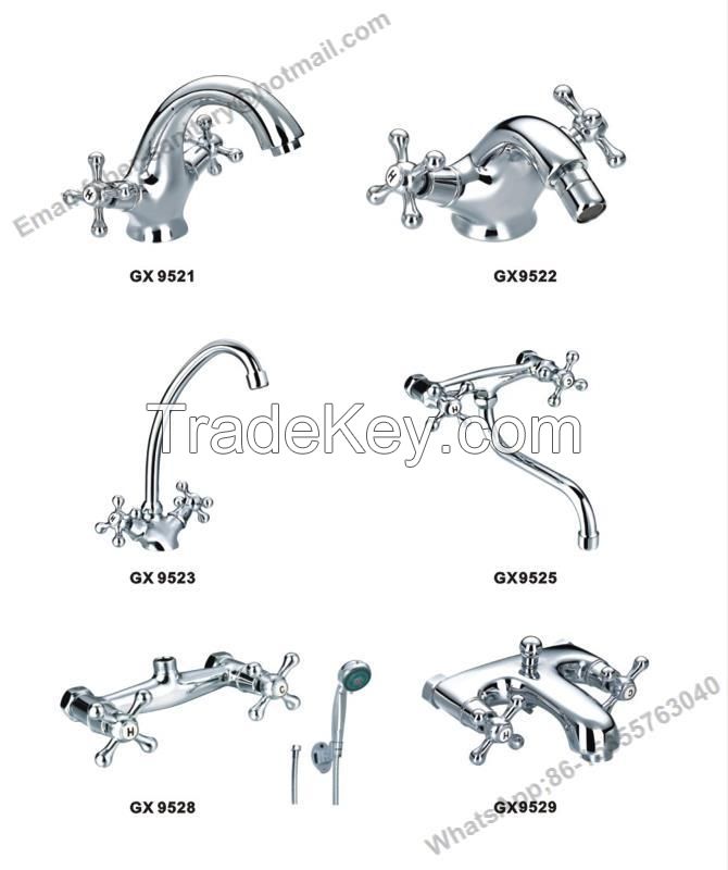 Hot Sale Cheaper Brass Faucet, Basin Faucet Tap, Hot and Cold Water Mixer Tap