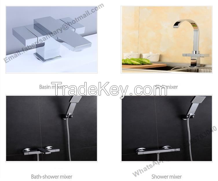 square single lever basin mixer fauet, hot sell square basin mixer faucet, sanitary ware single lever square wash basin faucet