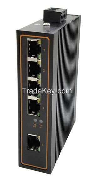 Unmanaged 5 ports 10/100M industrial ethernet switch for data transfer