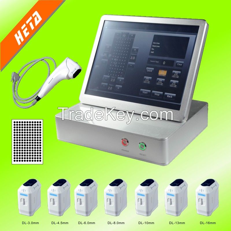 CE approved portable 3D hifu ultrasound wrinkle remover facial lifting machine with 11 lines