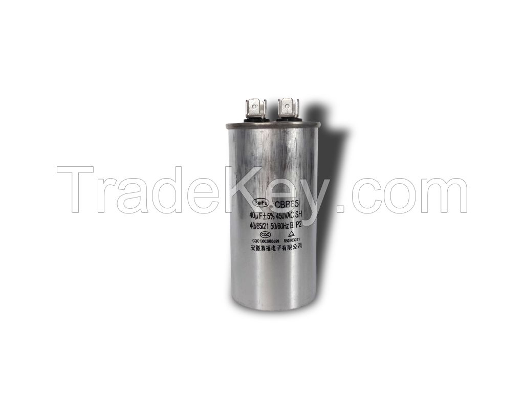 Motor starting capacitor Cbb65 40uF 450vac