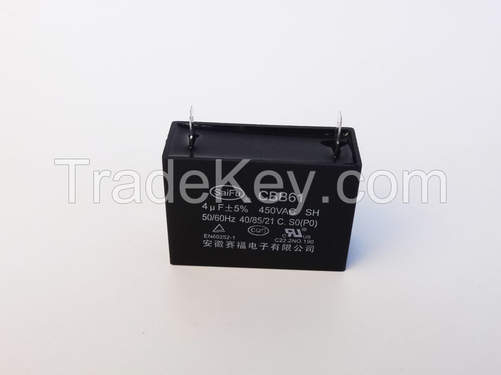 cbb61 ac motor capacitor(plastic case)