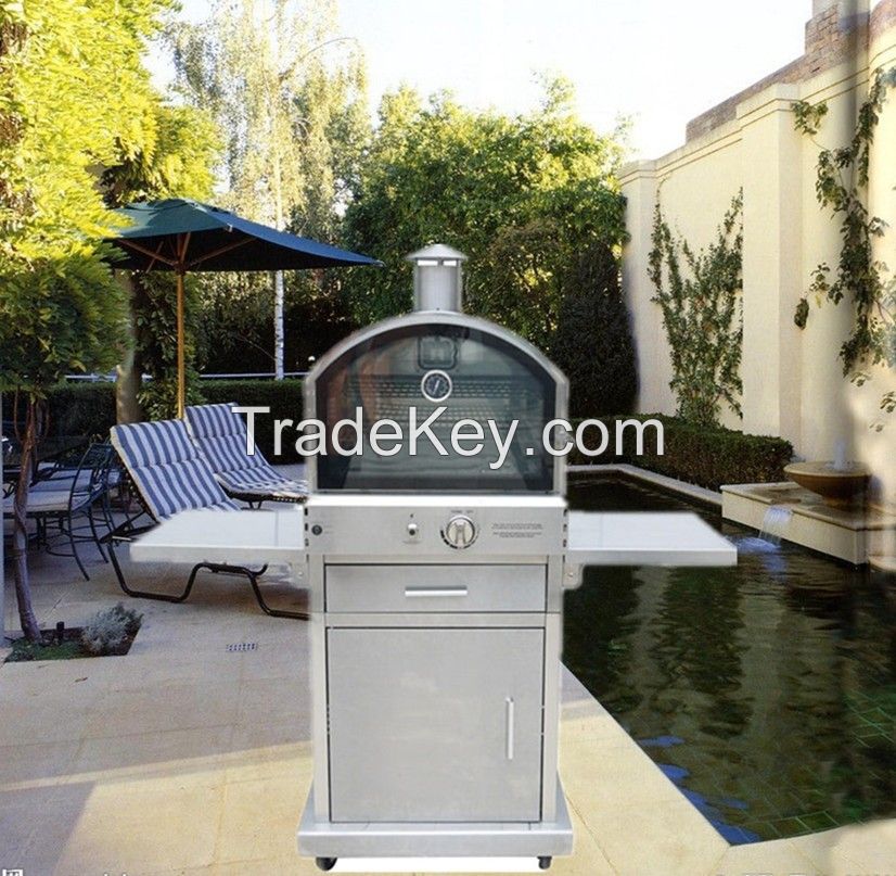Newest deluxe gas grill outdoor with stainless steel surface