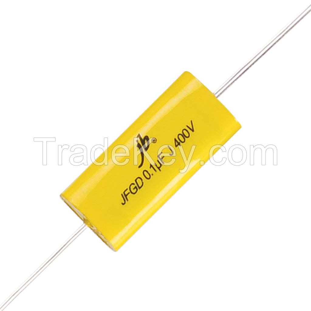 JFGD Axial Metallized Polypropylene Film Capacitor (FLAT OVAL SHAPE)