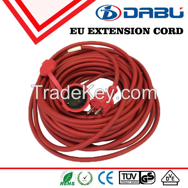 VDE Rubber cable 2-3 wire power extension cord IP44 waterproof 