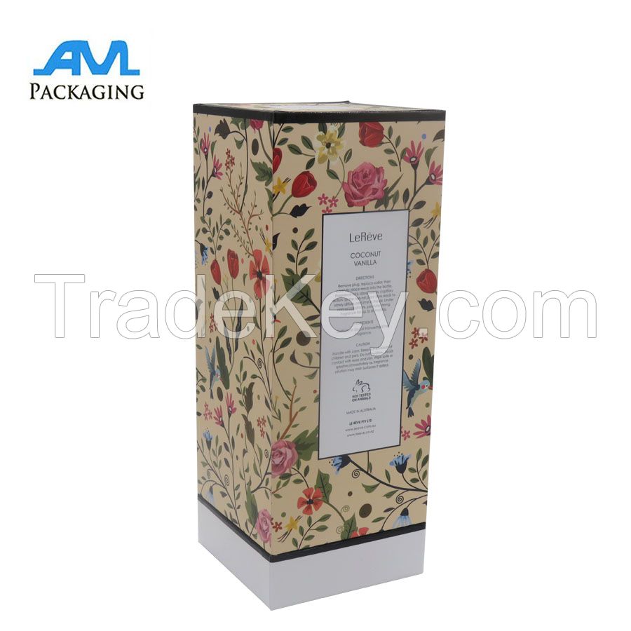 Hot sale new style custom logo lid off with cuff cardboard box