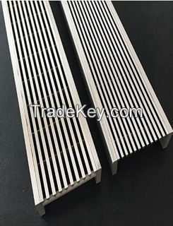 Pool,floor and shower drain grating with wedge wire grate