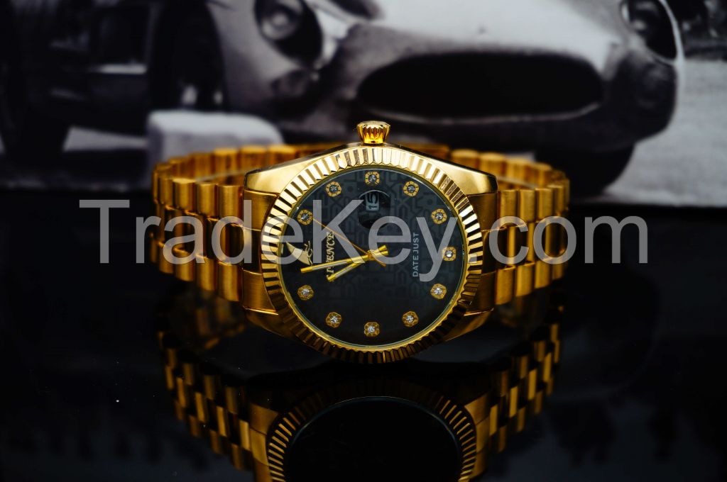 Gold watch, High Quality Brand Design Lowest Price Fashion From China supplier Wristwatch