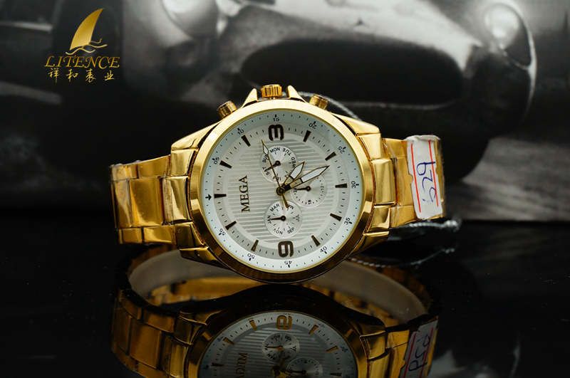 Gold watch, High Quality Brand Design Mens watch Fashion From China supplier Wristwatch