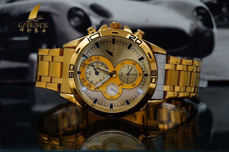 Gold watch, High Quality Brand Design Mens watch Fashion From China supplier Wristwatch