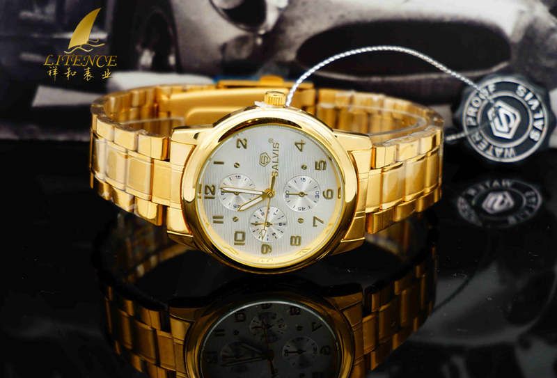 Gold watch, High Quality Brand Design Mens watch Fashion From China supplier Wristwatch