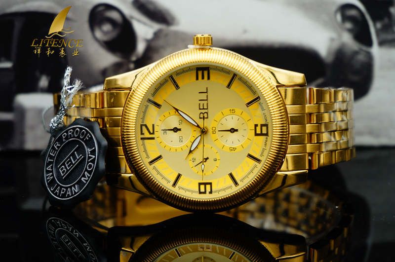 Gold watch, High Quality Brand Design Mens watch Fashion From China supplier Wristwatch