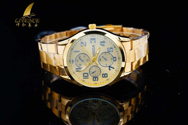 Gold watch, High Quality Brand Design Mens watch Fashion From China supplier Wristwatch