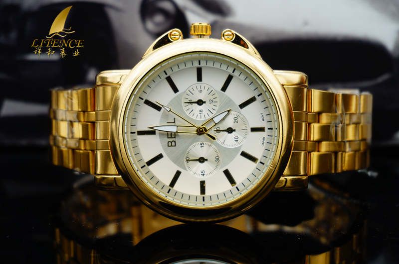 Gold watch, High Quality Brand Design Lowest Price Fashion From China supplier Wristwatch