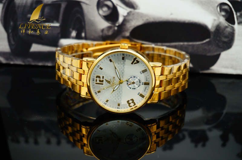 Gold watch, High Quality Brand Design Mens watch Fashion From China supplier Wristwatch