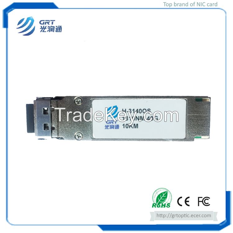 H-3140QS Singlemode 1310nm 10km 40G QSFP+ Commercial level Optical Transceiver Module compatible with HP Extreme