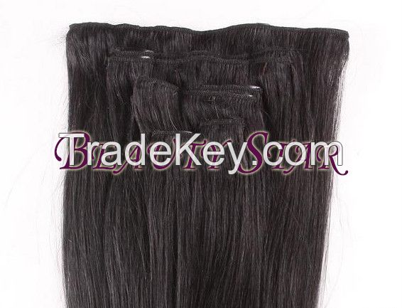 Clip In Hair Extensions 1B#