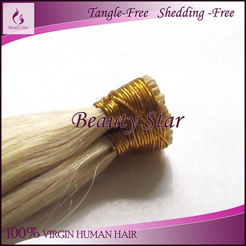 Stick Tip Hair Extension 613#, 100% Remy Human Hair