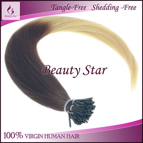 Pre bonded Hair Extension T2/60#, 100% Remy Human Hair