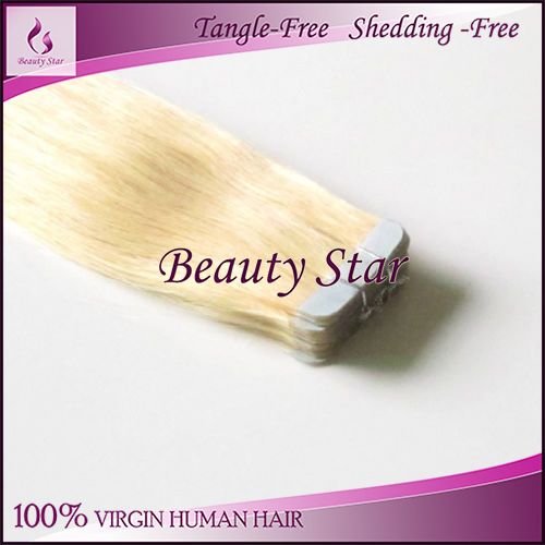 Tape Hair Extension, 613#, 100% Natural Human Hair