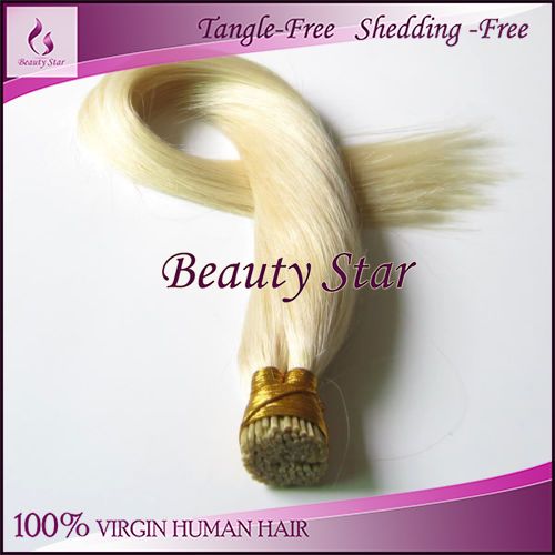 Stick Tip Hair Extension 60#, 100% Remy Human Hair
