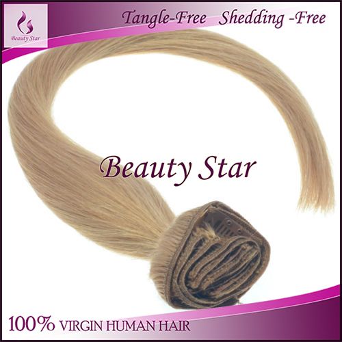 Clip in Hair Extension 18#, 100% Virgin Human Hair